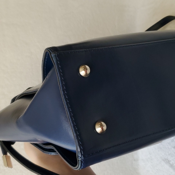 Vera Pelle Blue Crossbody Bag - Picture 6 of 11